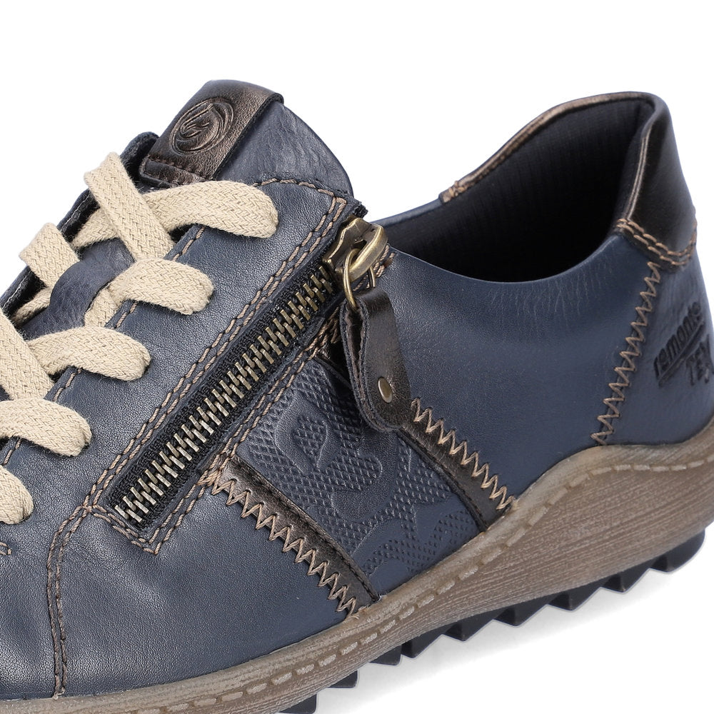 Remonte ladies Zip Sided Lace Up Shoe