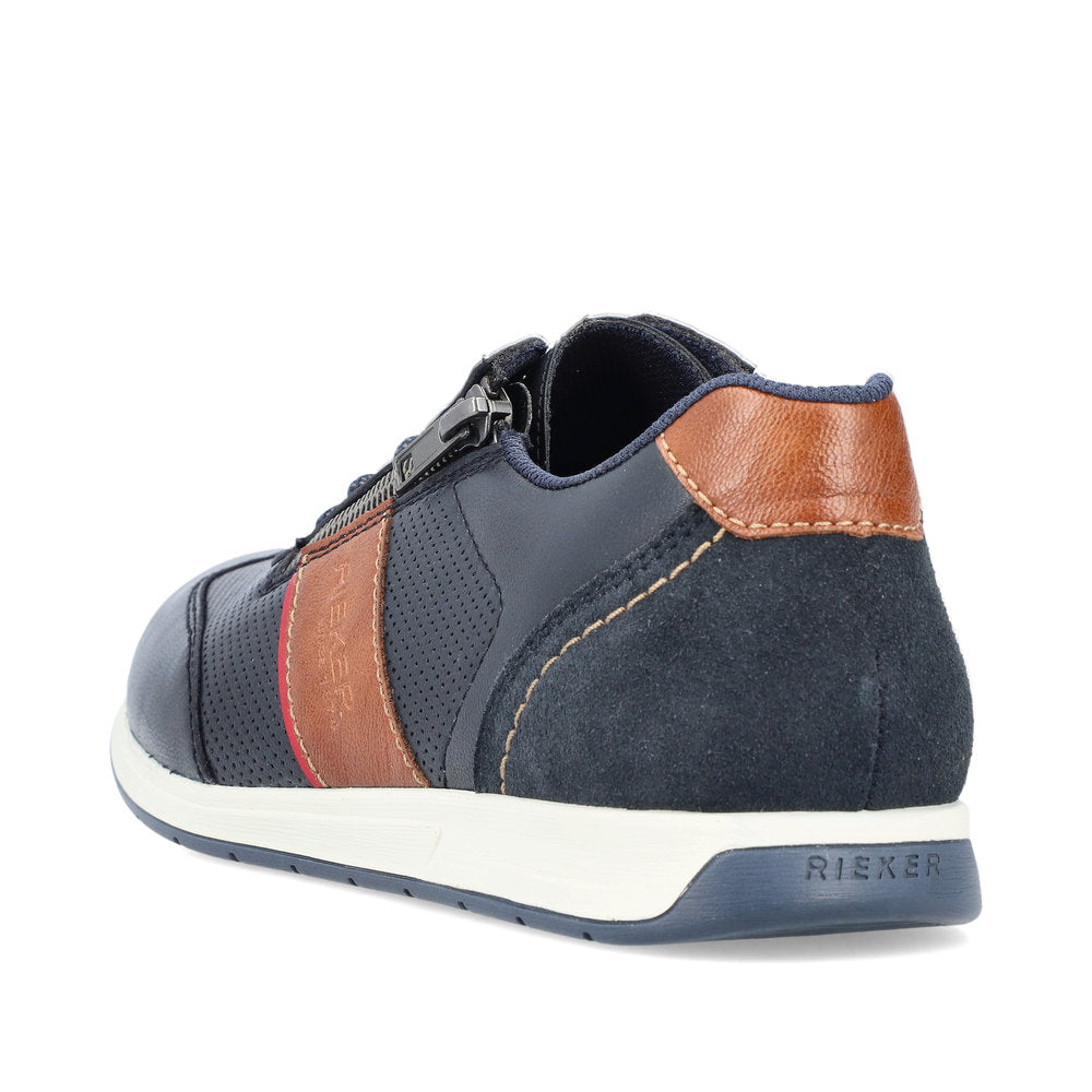 Rieker Men's Zip Side Lace Up Shoe