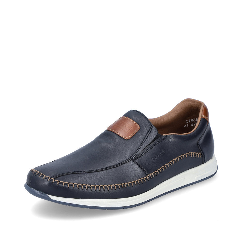 Rieker Men's Soft Leather Slip On Shoe