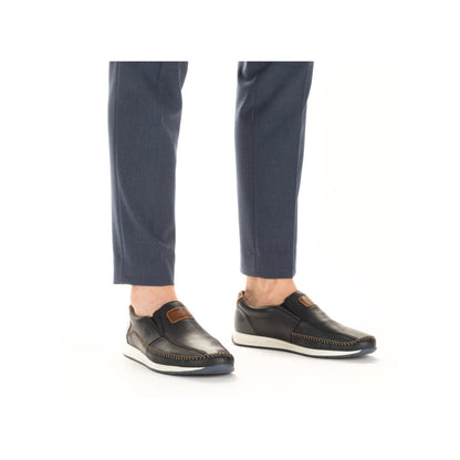 Rieker Men's Soft Leather Slip On Shoe