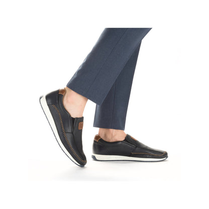 Rieker Men's Soft Leather Slip On Shoe