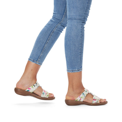 Rieker Ladies Velcro Adjustable Backless Sandal