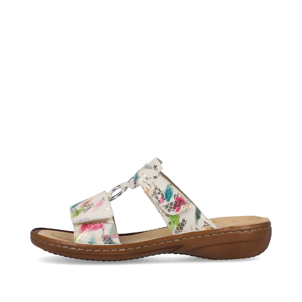 Rieker Ladies Velcro Adjustable Backless Sandal
