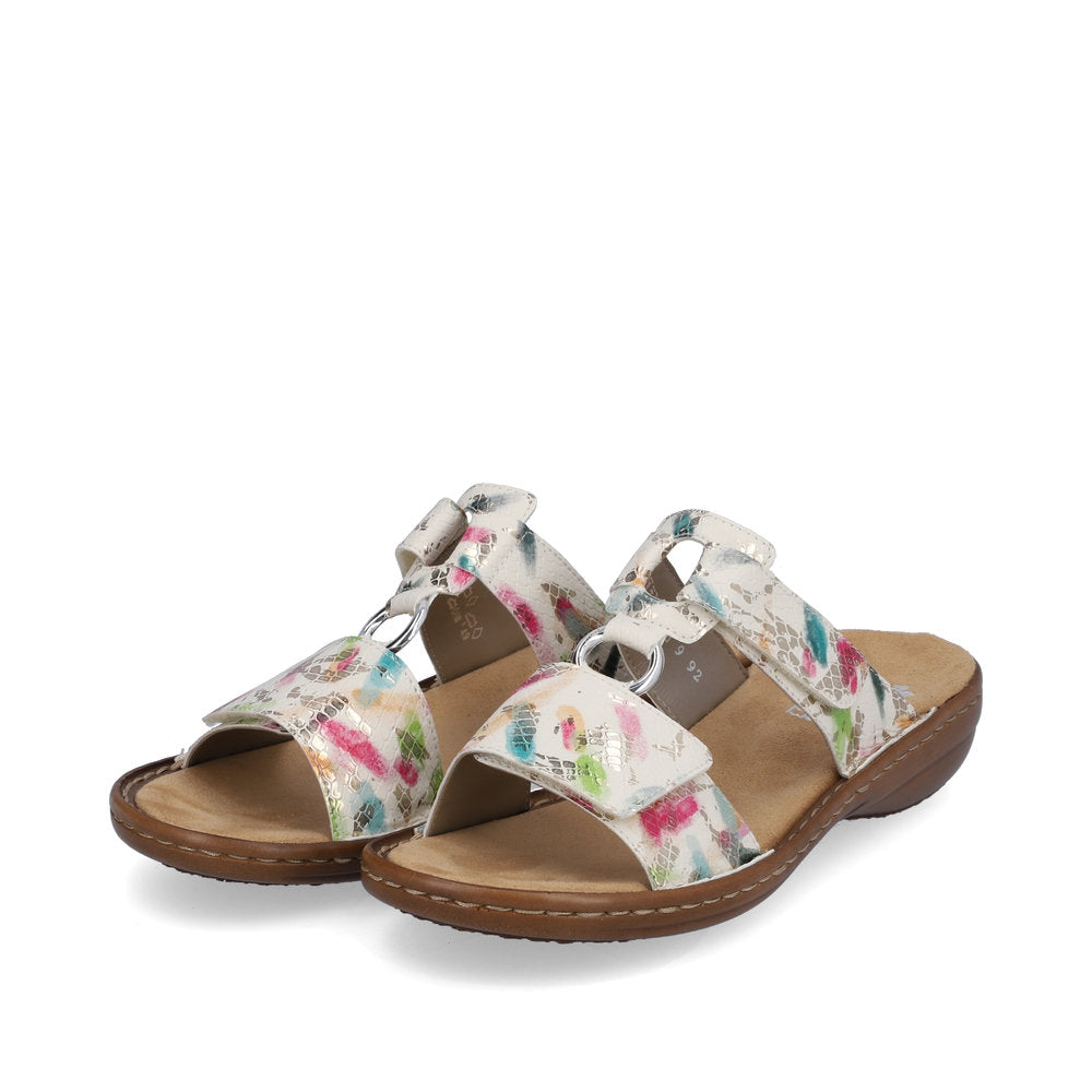 Rieker Ladies Velcro Adjustable Backless Sandal