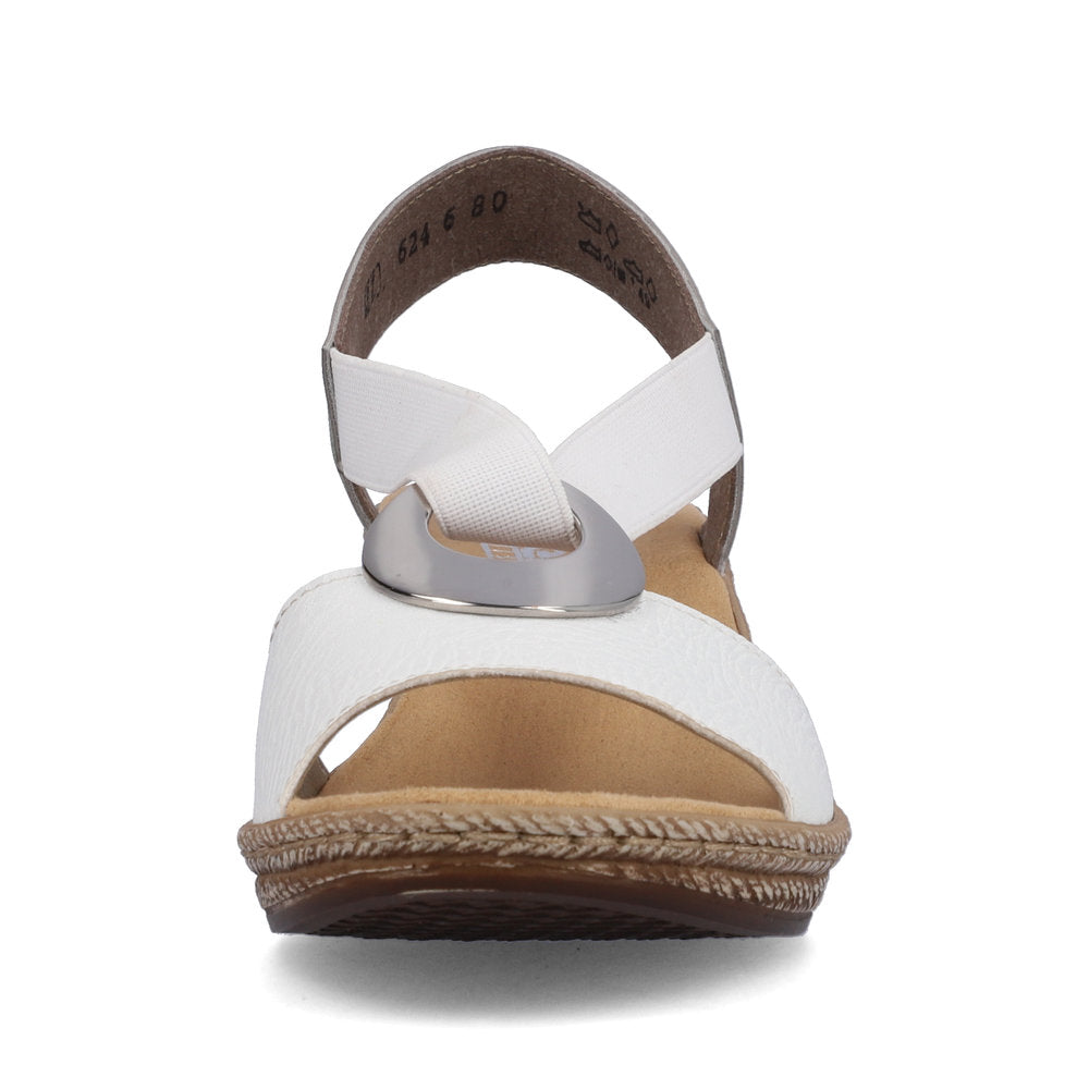 Rieker Ladies Elastic Straps Wedge Heel Sandal