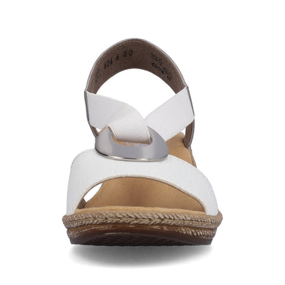 Rieker Ladies Elastic Straps Wedge Heel Sandal