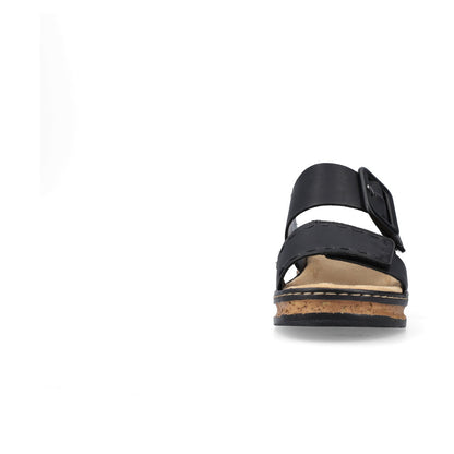 Rieker Ladies Flatform Adjustable Sandal