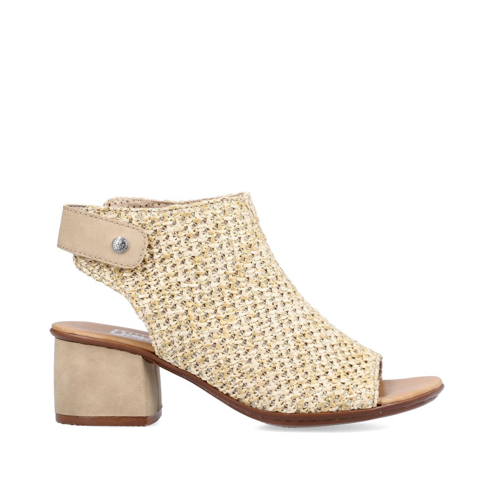 Rieker Ladies High Cut Block Heel Sandal