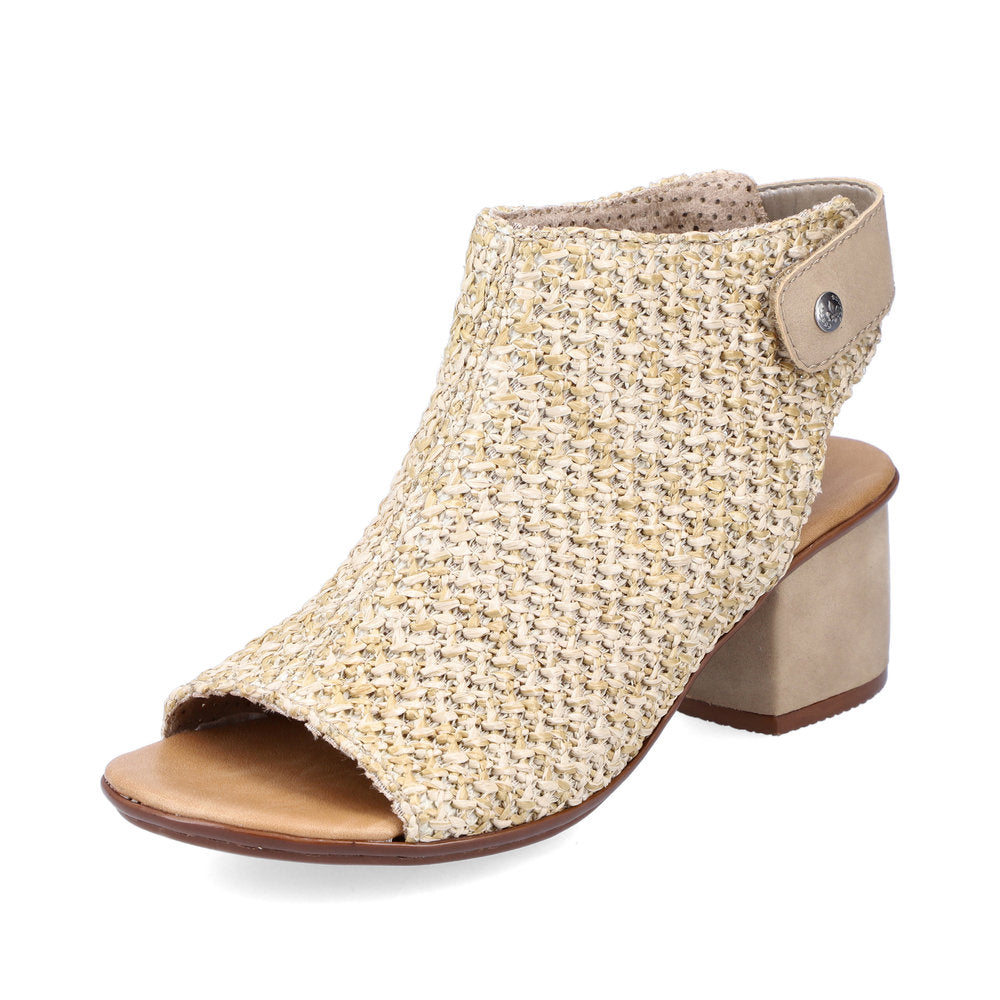 Rieker Ladies High Cut Block Heel Sandal