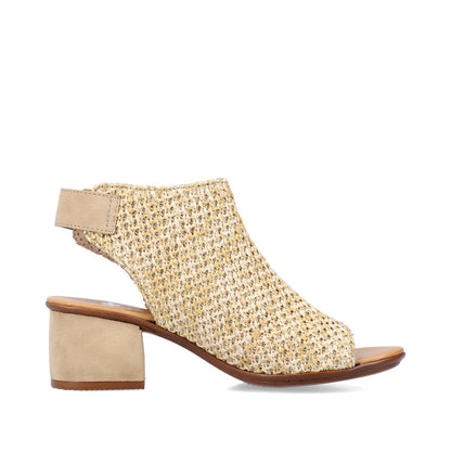 Rieker Ladies High Cut Block Heel Sandal