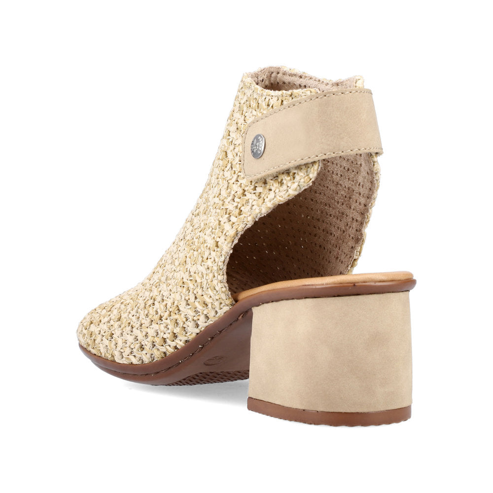 Rieker Ladies High Cut Block Heel Sandal