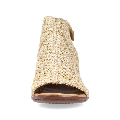 Rieker Ladies High Cut Block Heel Sandal