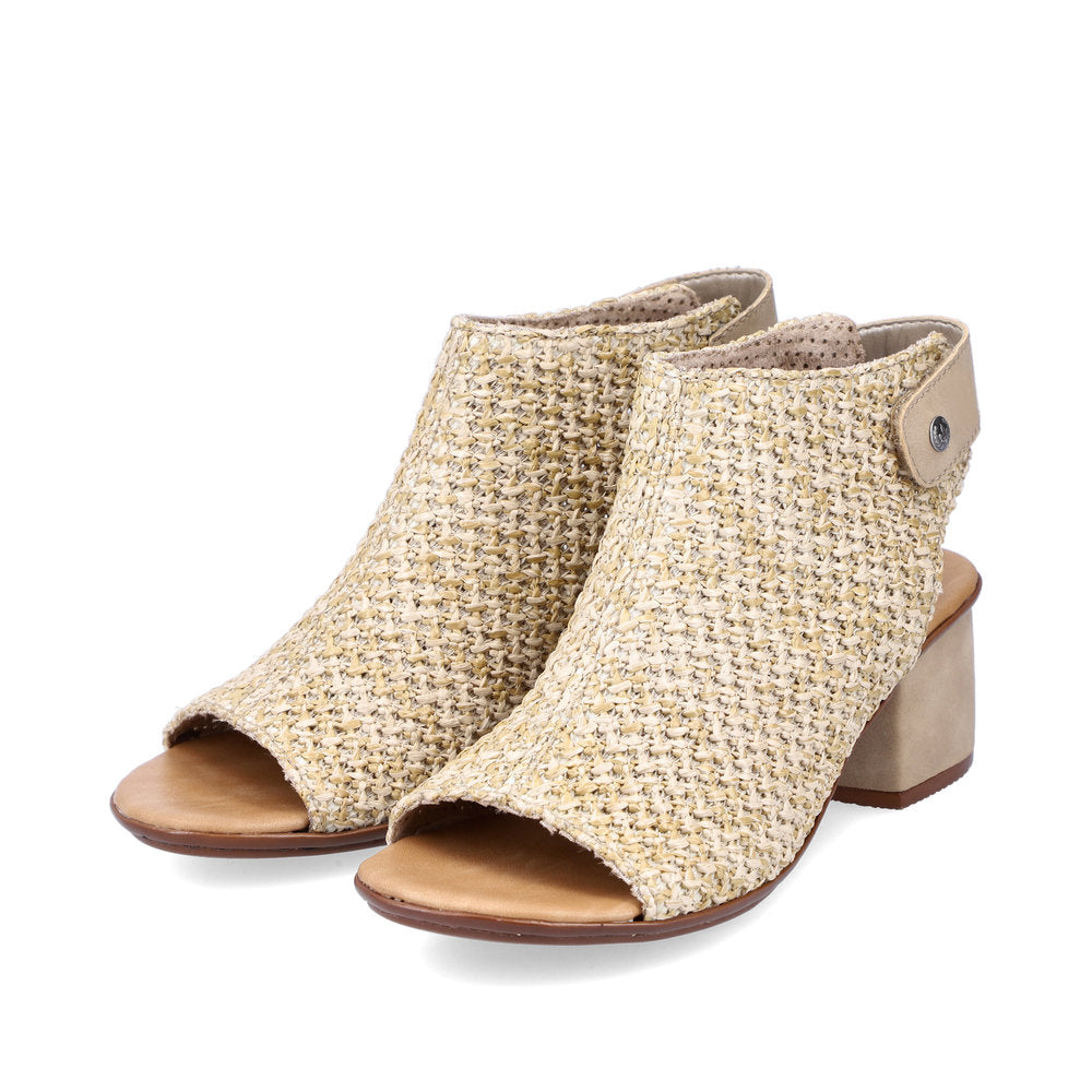 Rieker Ladies High Cut Block Heel Sandal