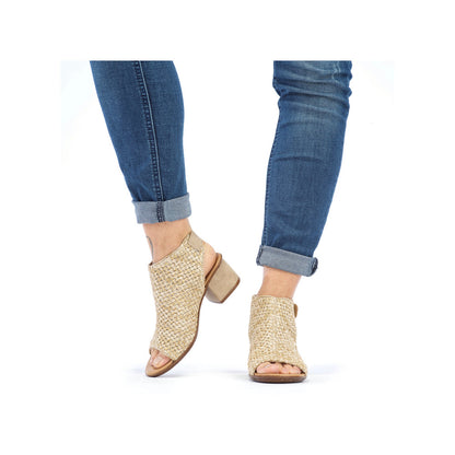 Rieker Ladies High Cut Block Heel Sandal