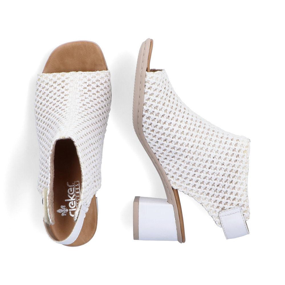 Rieker Ladies High Cut Block Heel Sandal