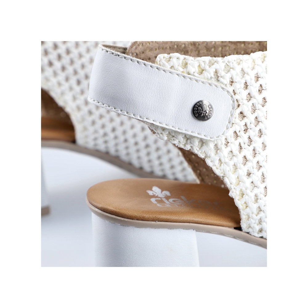 Rieker Ladies High Cut Block Heel Sandal