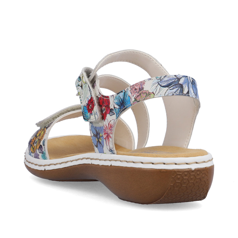 Rieker Ladies Cross Velcro Strap Sandal