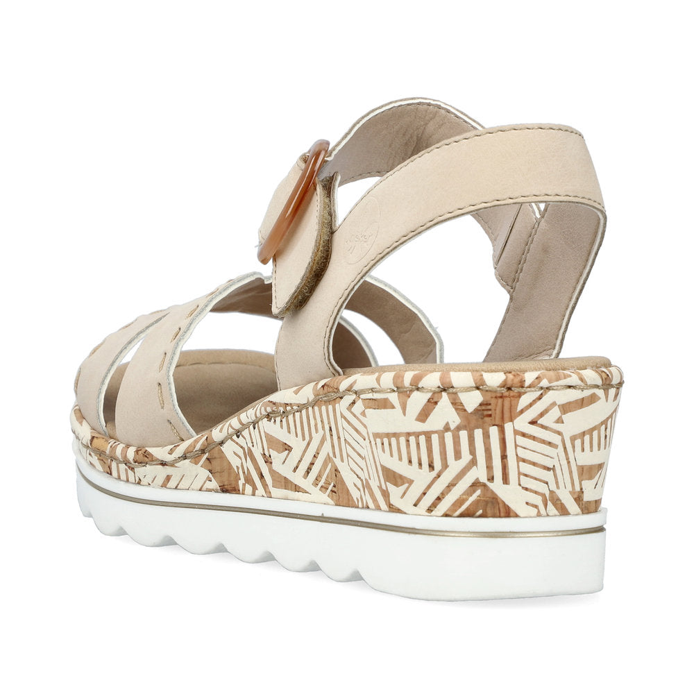 Rieker Ladies Wedge Heel Sandal