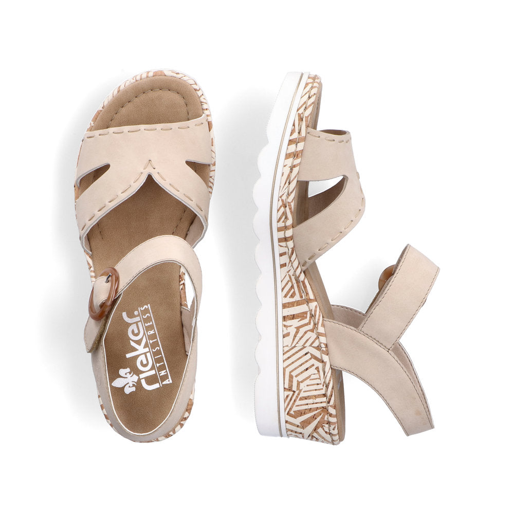 Rieker Ladies Wedge Heel Sandal