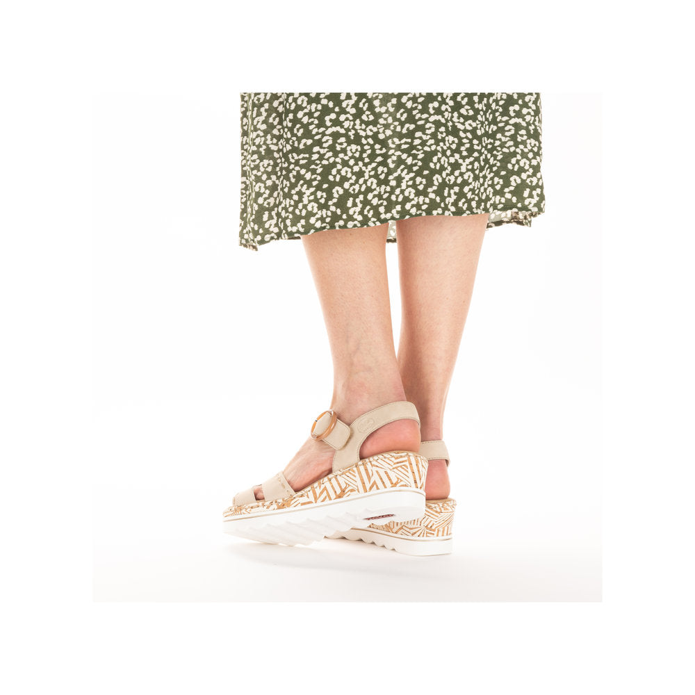 Rieker Ladies Wedge Heel Sandal