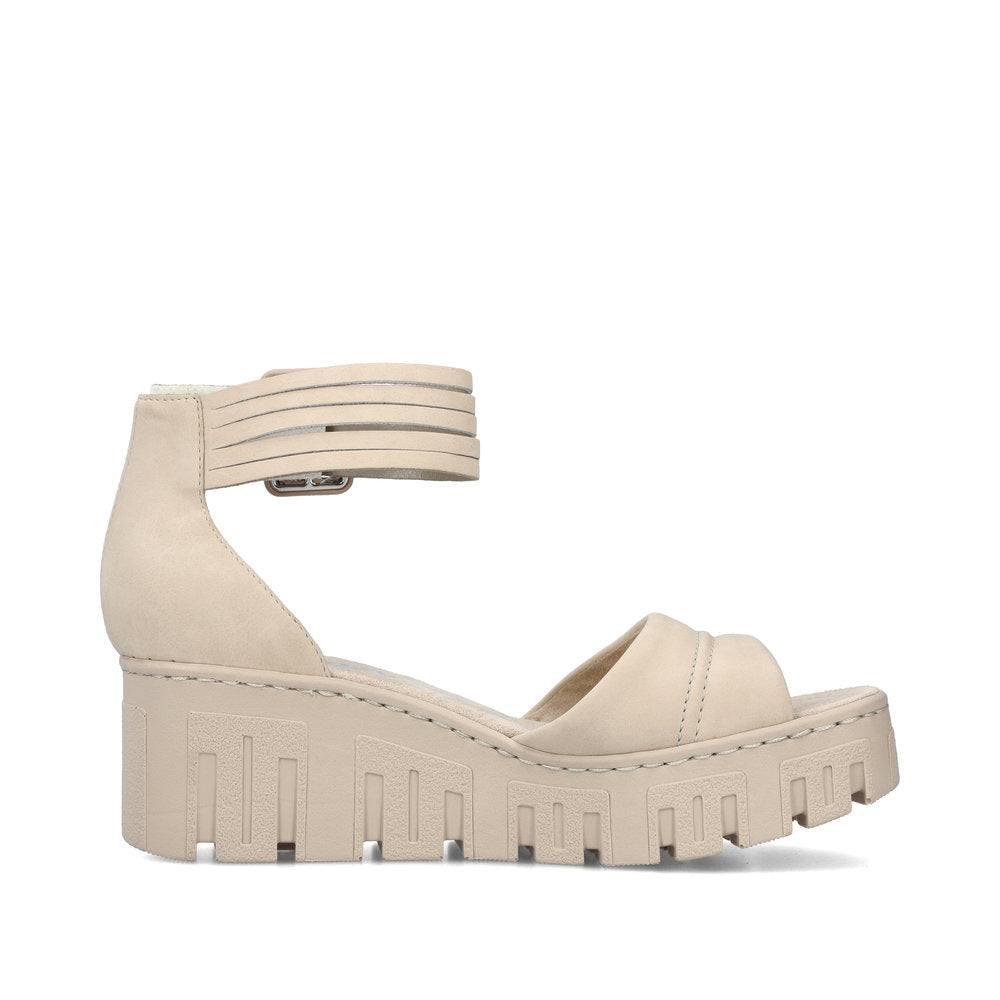 Rieker Ladies Flatform Ladies Sandal