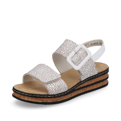 Rieker Ladies Flatform Adjustable Sandal