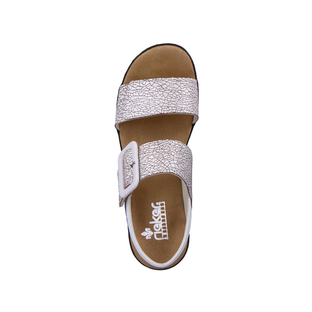 Rieker Ladies Flatform Adjustable Sandal