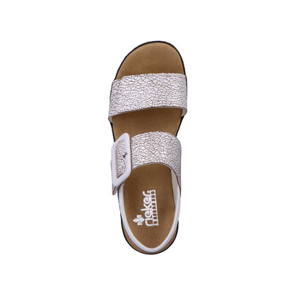Rieker Ladies Flatform Adjustable Sandal
