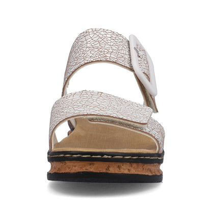 Rieker Ladies Flatform Adjustable Sandal