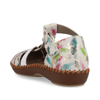 Rieker Ladies T Bar Closed Toe Sandal