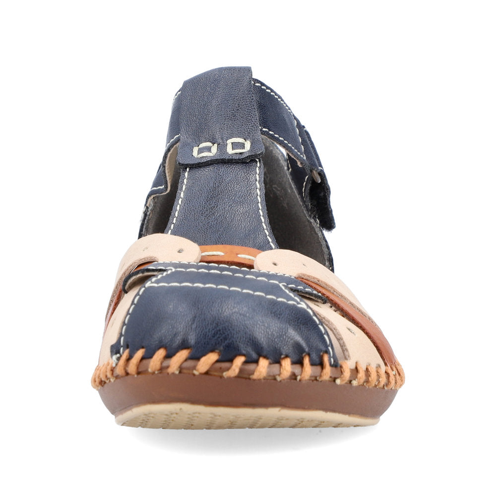 Rieker Ladies T Bar Closed Toe Sandal
