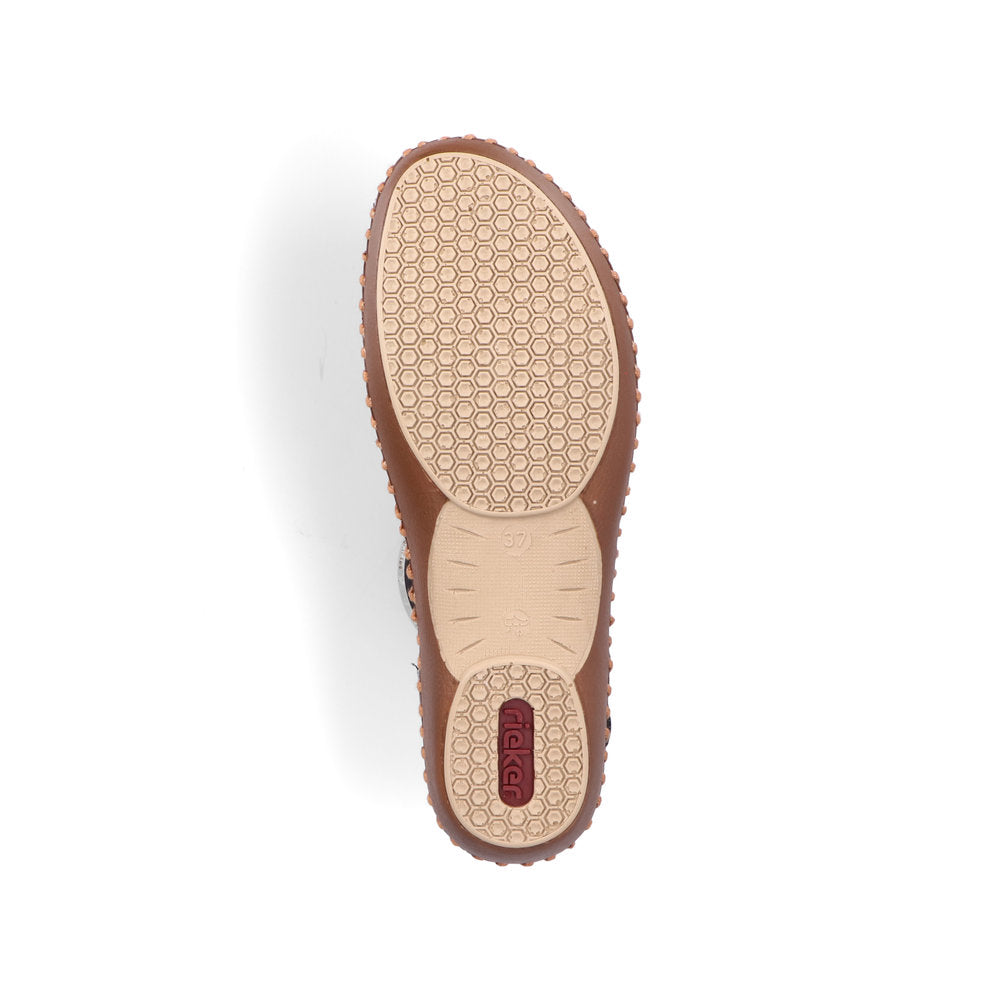 Rieker Ladies T Bar Closed Toe Sandal
