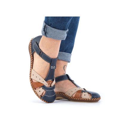 Rieker Ladies T Bar Closed Toe Sandal