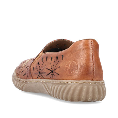 Rieker Ladies Laser Cut Flat Shoe