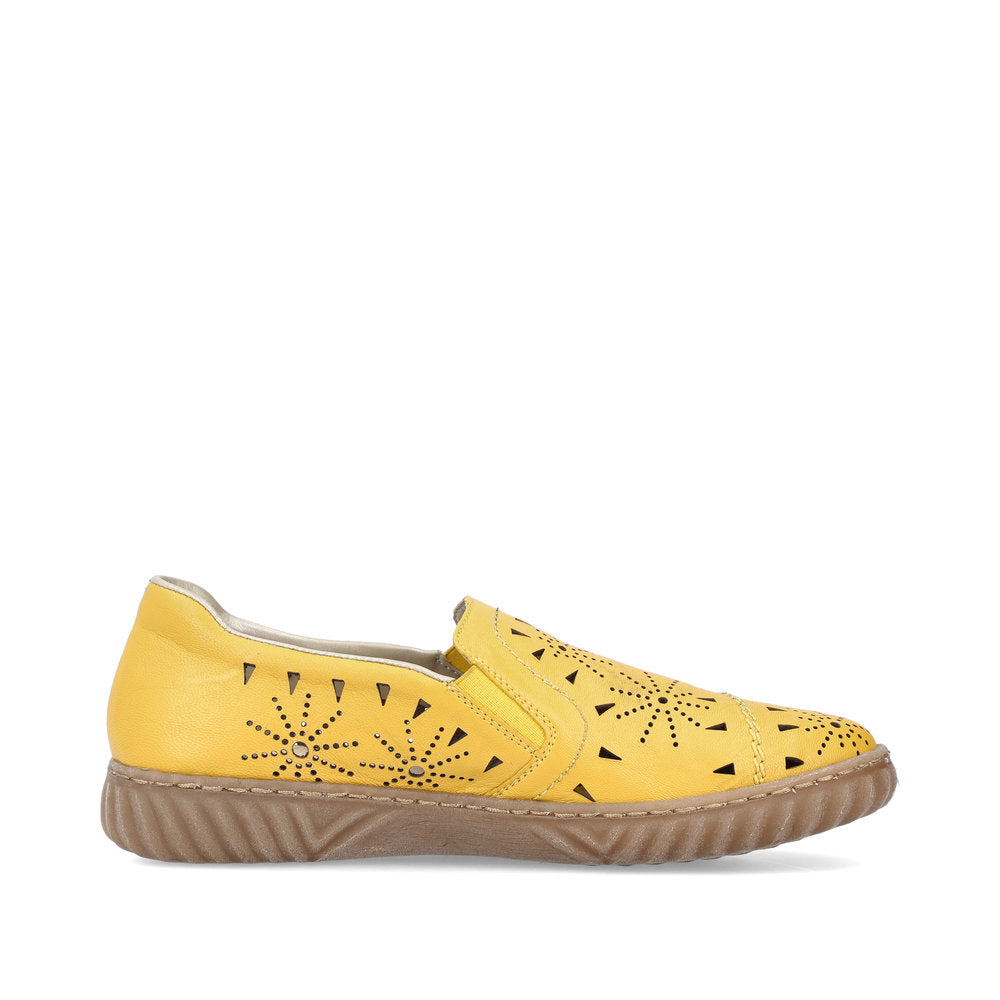Rieker Ladies Laser Cut Flat Shoe