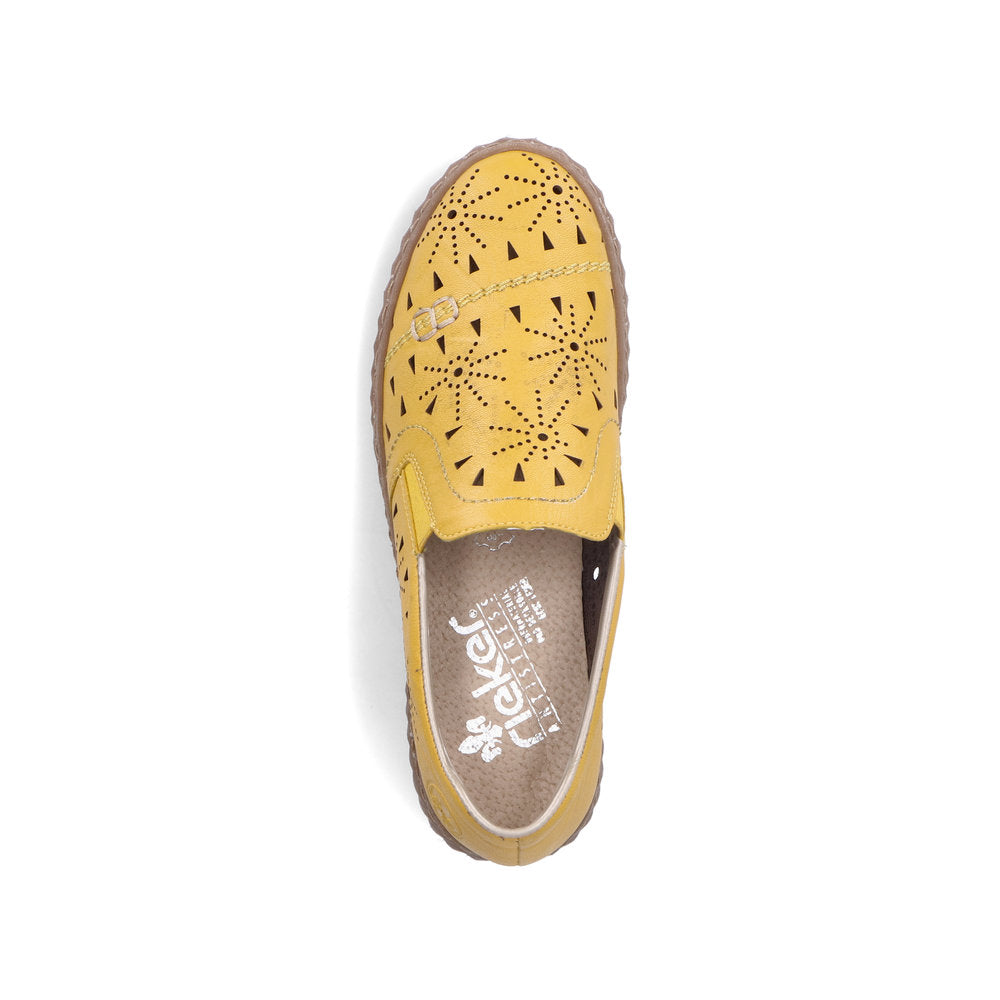 Rieker Ladies Laser Cut Flat Shoe
