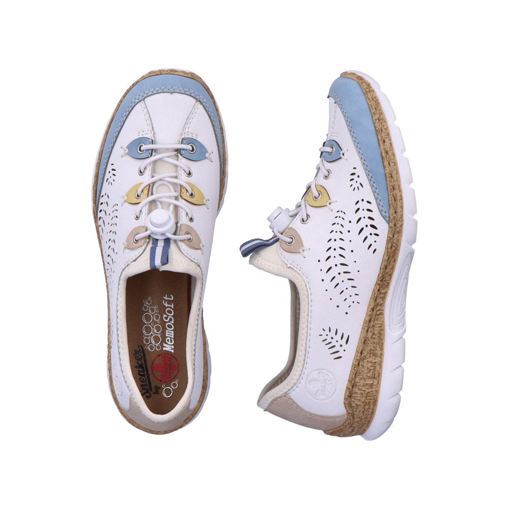 Rieker Ladies Bungee Tie Casual Shoe