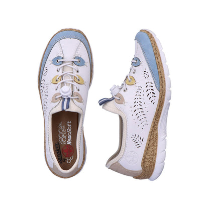 Rieker Ladies Bungee Tie Casual Shoe