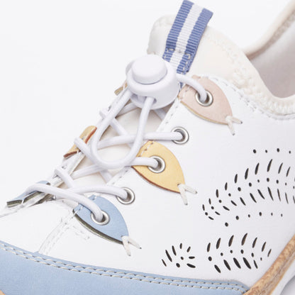 Rieker Ladies Bungee Tie Casual Shoe