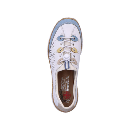 Rieker Ladies Bungee Tie Casual Shoe