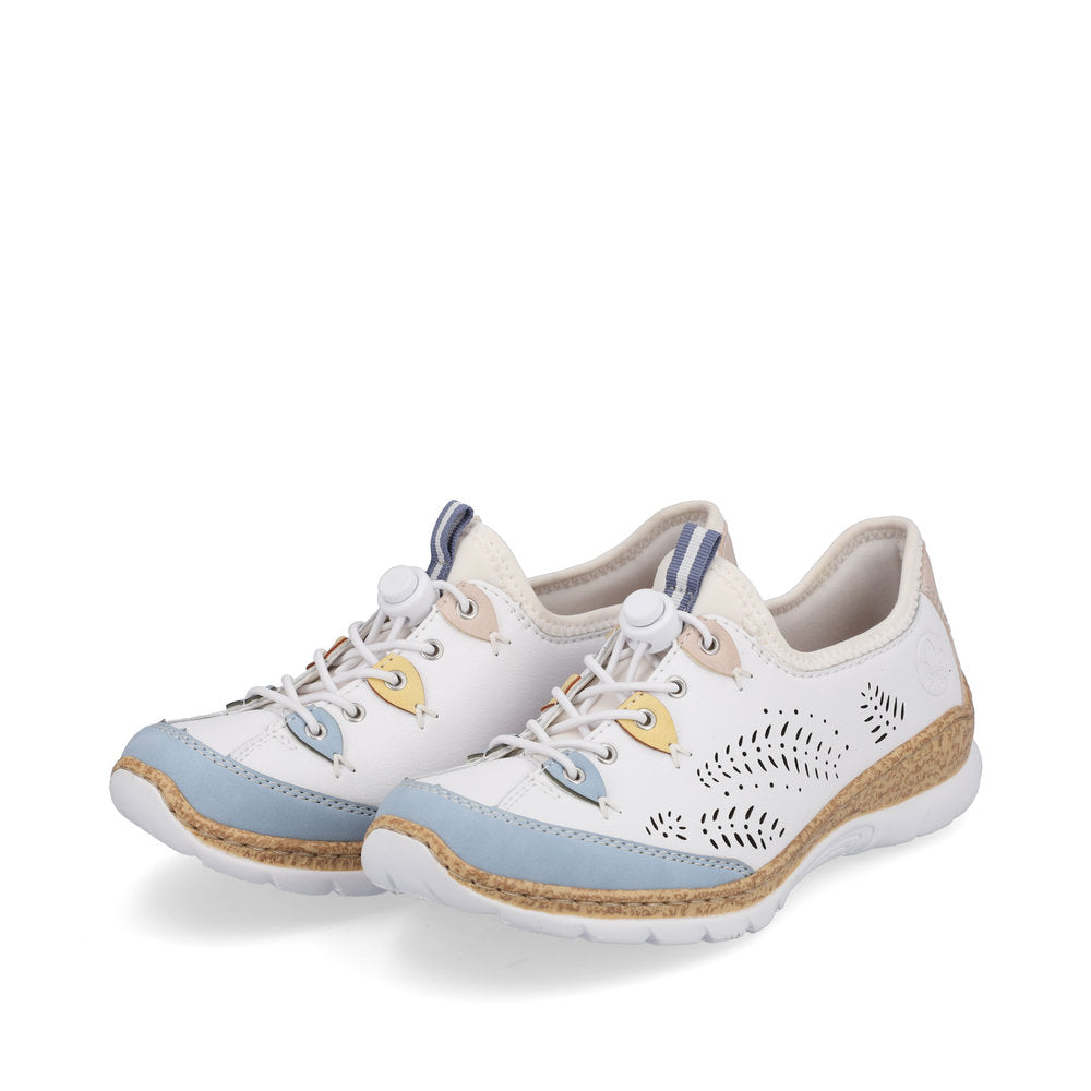 Rieker Ladies Bungee Tie Casual Shoe