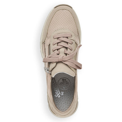 Rieker Ladies Wedge Heel Lace Up Sneaker