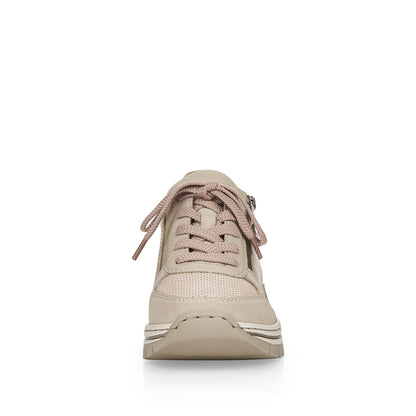 Rieker Ladies Wedge Heel Lace Up Sneaker