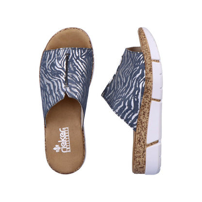 Rieker Ladies Backless Slip On Sandal