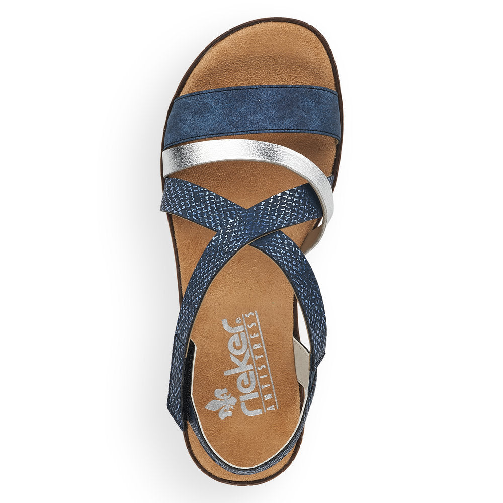 Rieker Ladies Cross Strap Sandal