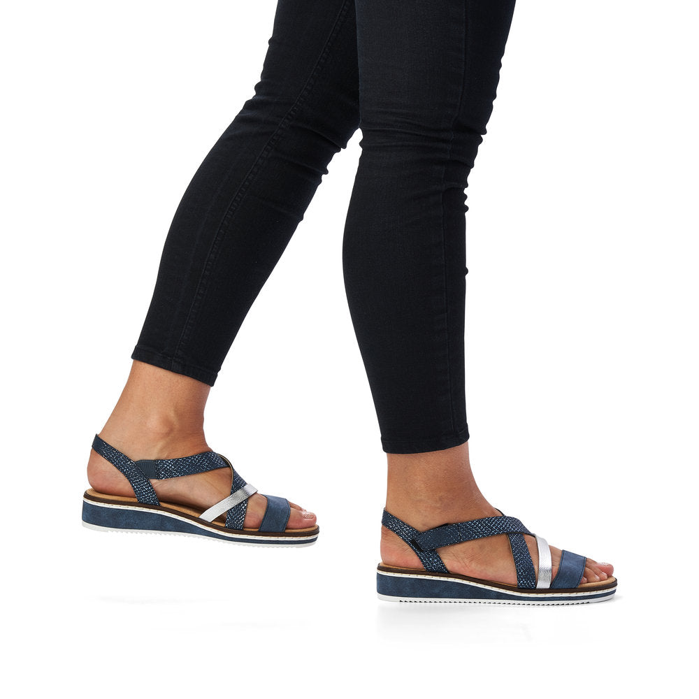Rieker Ladies Cross Strap Sandal
