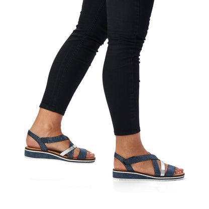 Rieker Ladies Cross Strap Sandal