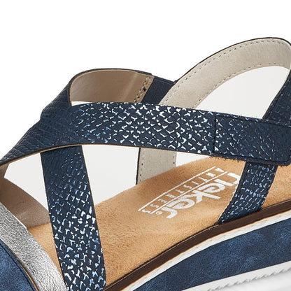 Rieker Ladies Cross Strap Sandal