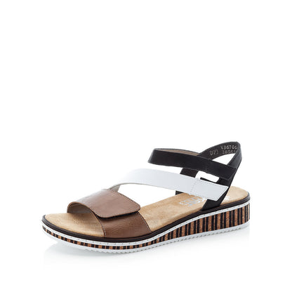 Rieker Ladies Cross Strap Adjustable Sandal