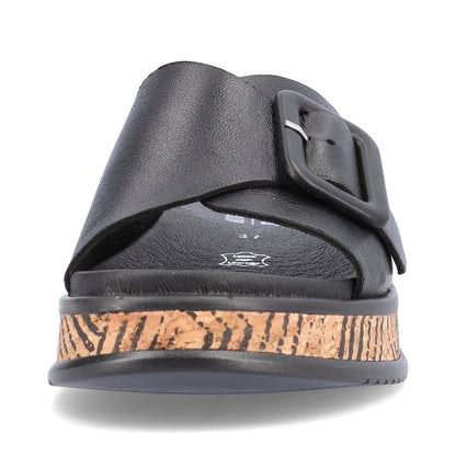 Rieker Evolution Ladies Buckle Trim Backless Sandal